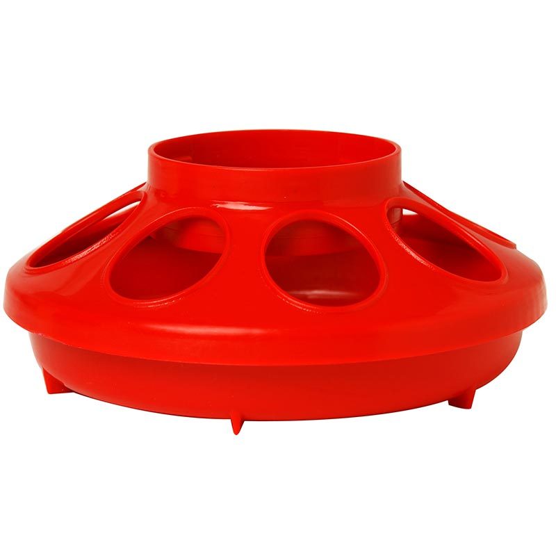 1 Quart Red Plasitc Feeder Base