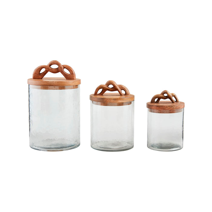 Mud Pie Twisted Handle Canister Set