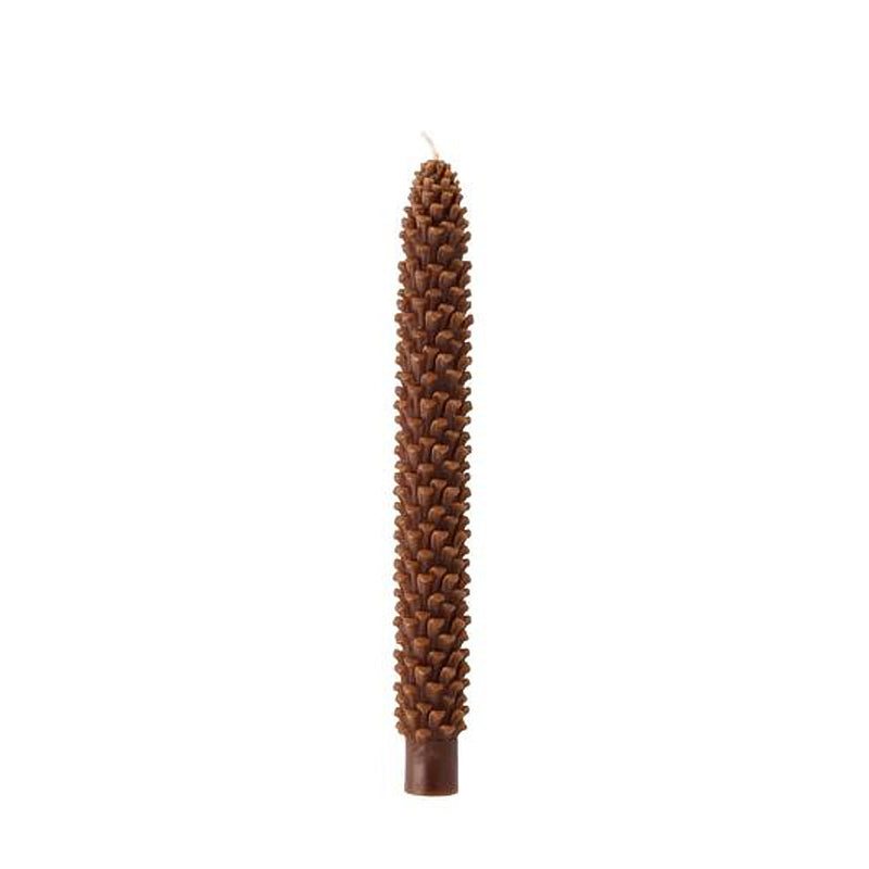 Mud Pie Brown Pinecone Gather Taper Set