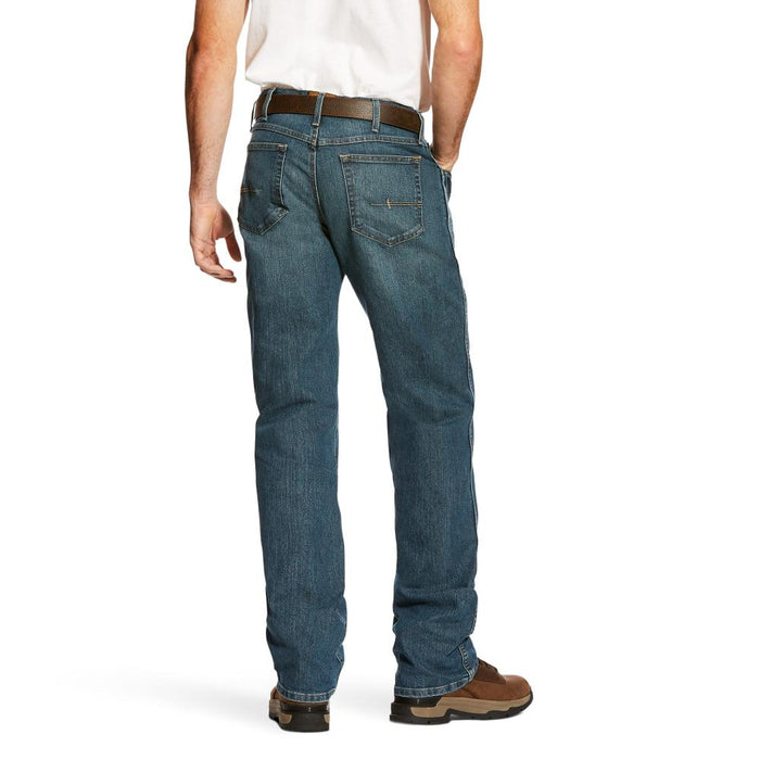 Ariat Mens Rebar M4 Low Rise Boot Cut Jeans 10016221 — NRS