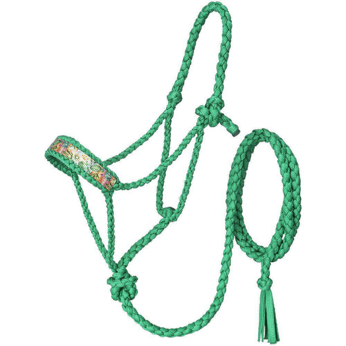Tough 1 Patterned Mule Tape Halter w/Lead