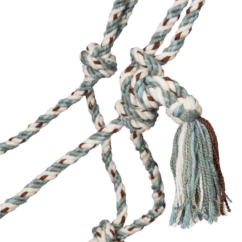 Tough 1 Cream Grey Brown Blue Mecate Rope Halter