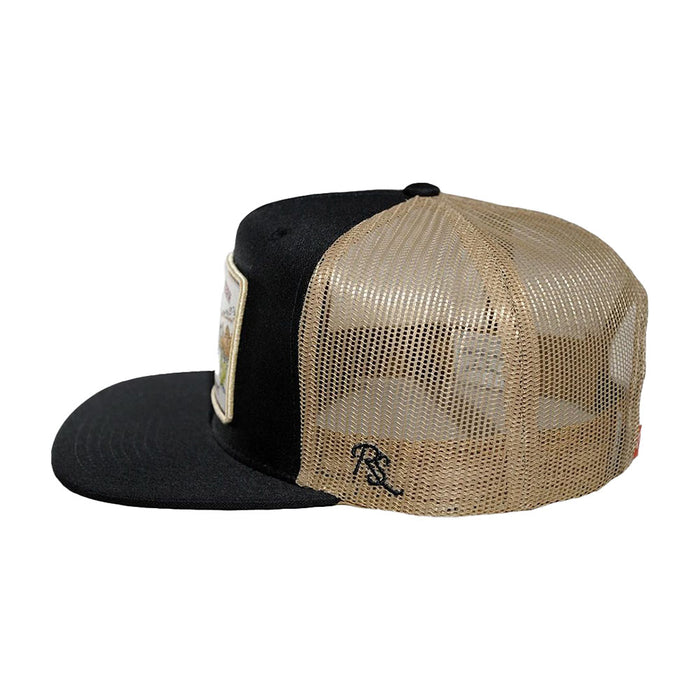 Ropesmart Black Western Trucker Patch Cap