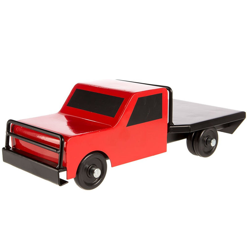 Little Buster Toys Red Flatbed Farm Truck