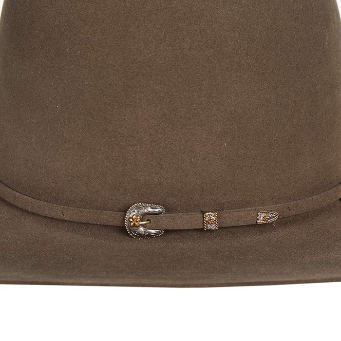 American Hats 500X Pecan 4 /4in. Brim Open Crown Felt Cowboy Hat