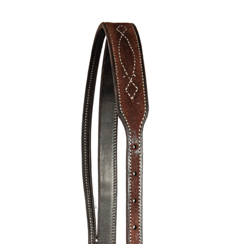 Professionals Choice Tapered Chocolate Roughout Gunslinger Slit Ear Headstall