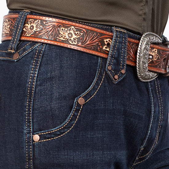 Rock & Roll Denim High-Rise Rivet Trouser Jeans