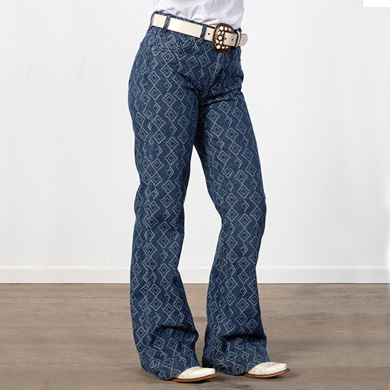 Rock & Roll Denim Aztec Vibe High-Rise Trouser Jeans