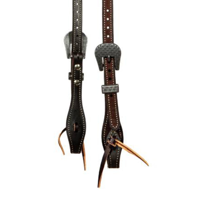 Professionals Choice 5/8in Chocolate Roughout Rasp Single Ear Headstall