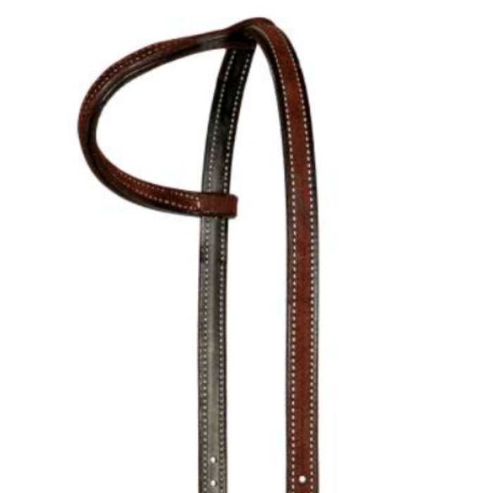 Professionals Choice 5/8in Chocolate Roughout Rasp Single Ear Headstall