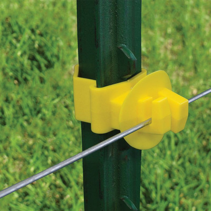 T-Post Claw Insulator Yellow 25/pk