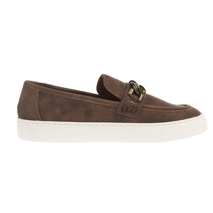 Corkys Footwear Women's Chain Reaction Pebbled Brown Shoe