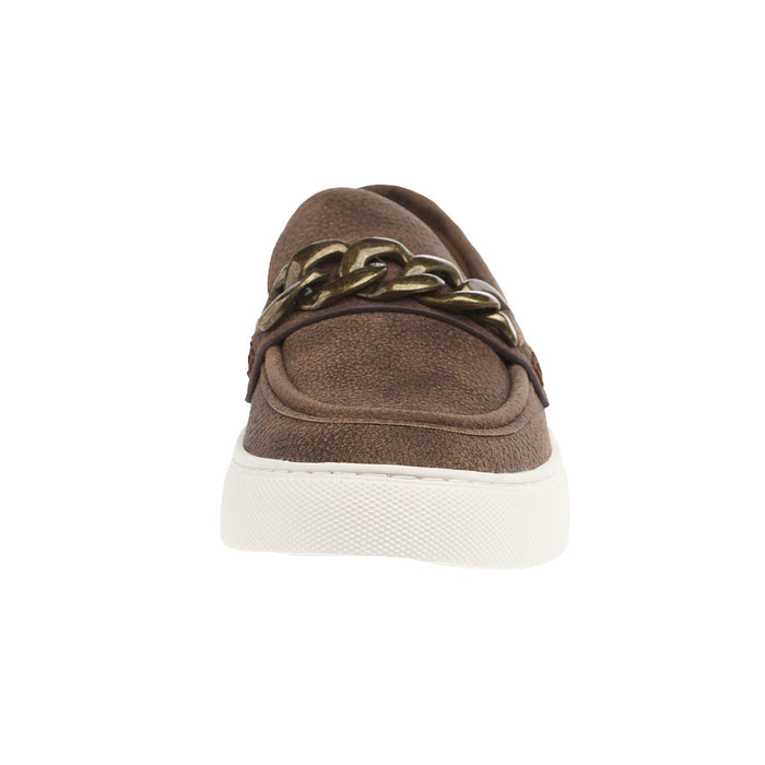 Corkys Footwear Women's Chain Reaction Pebbled Brown Shoe