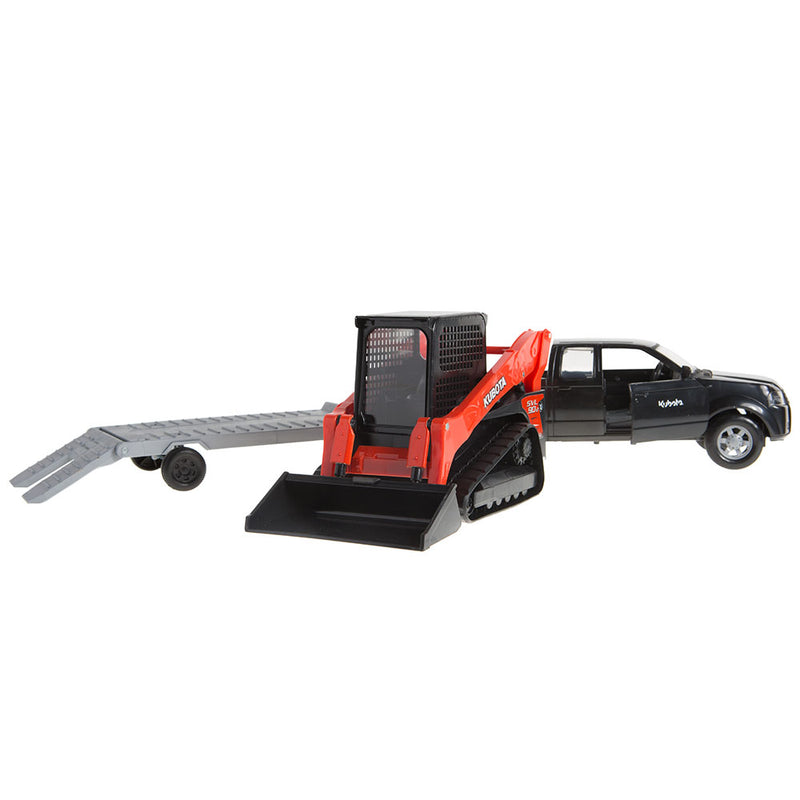 Truck With Kubota Tractor and Trailer