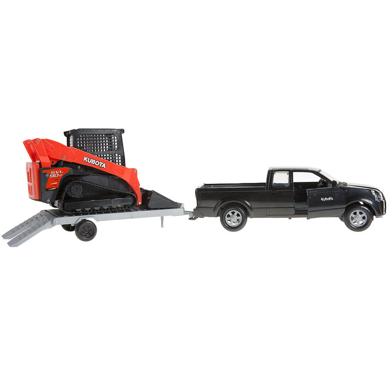 Truck With Kubota Tractor and Trailer