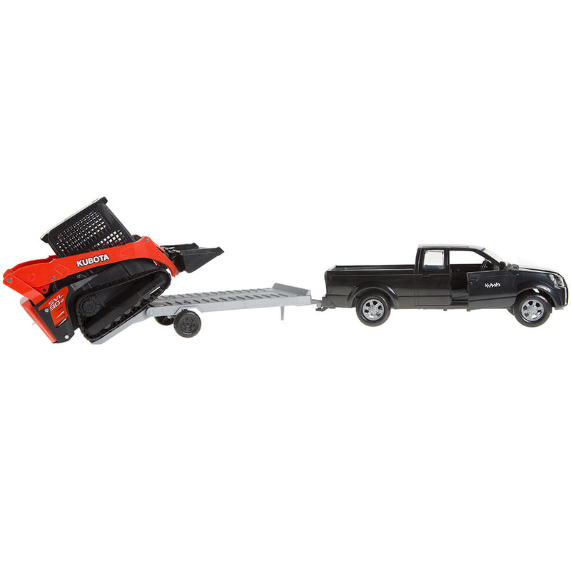 Truck With Kubota Tractor and Trailer