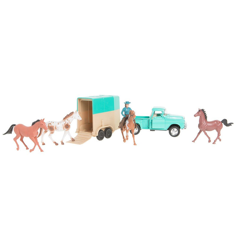 1955 Chevy Pickup With Horse Trailer