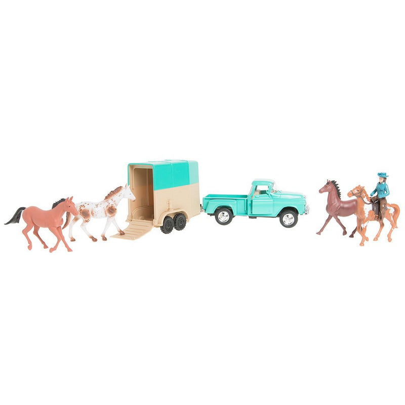 1955 Chevy Pickup With Horse Trailer