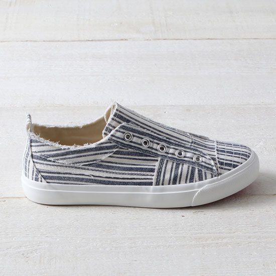 Corkys Footwear Navy Stripe Babalu Shoes