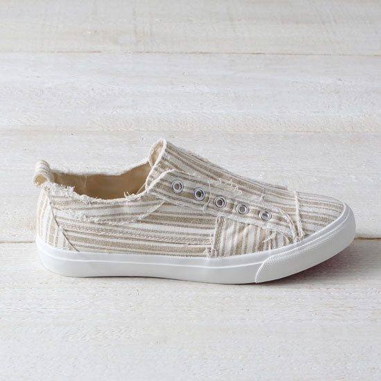 Corkys Footwear Tan Stripe Babalu Shoes