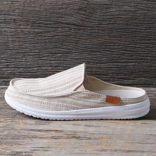 Corkys Footwear Tan Stripe Pontoon Slip- On Shoes
