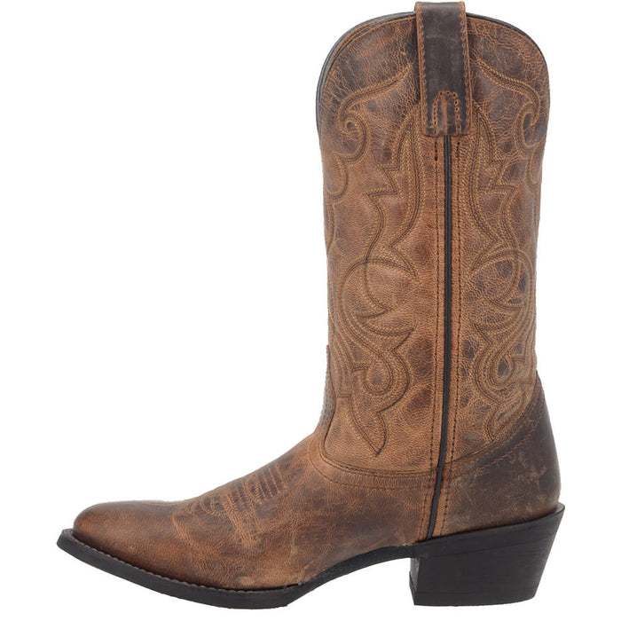 Laredo Women's Maddie Tan Vamp 11in. Matching Top Boot