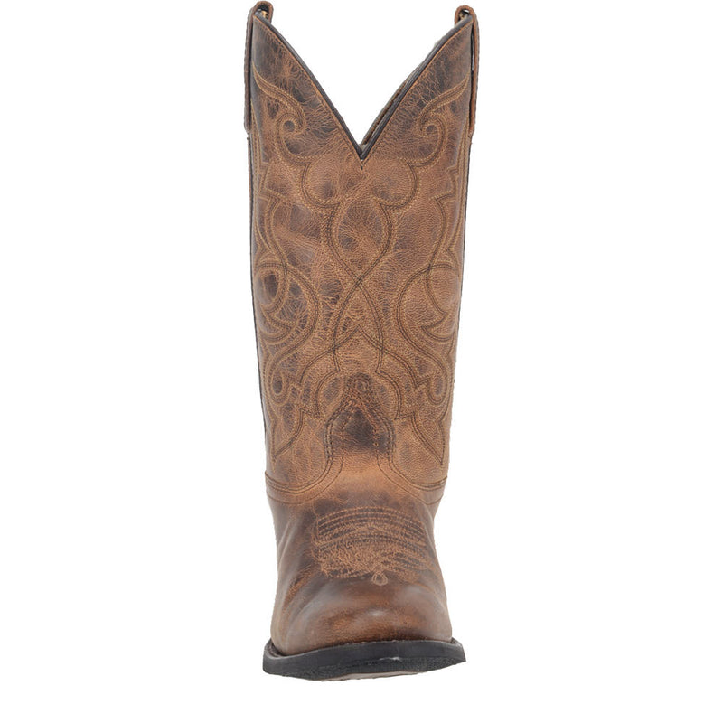 Laredo Women's Maddie Tan Vamp 11in. Matching Top Boot