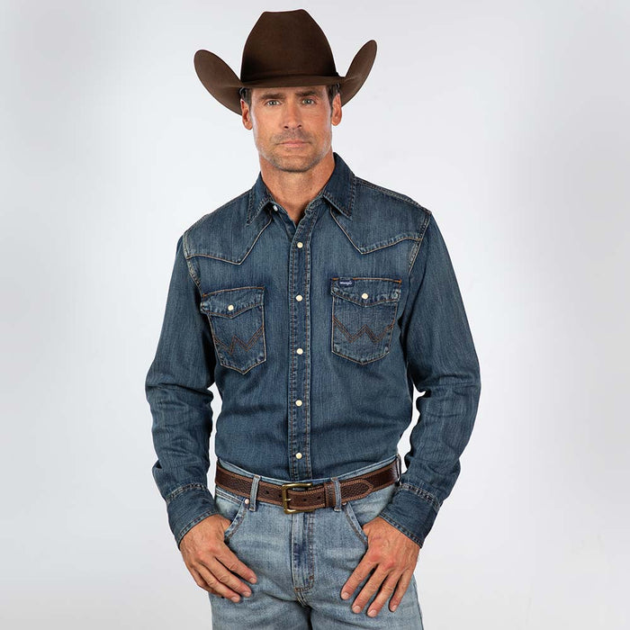 Wrangler Men's Denim Work Shirt