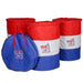 Red White and Blue Perfect Turn Pop Up Barrels
