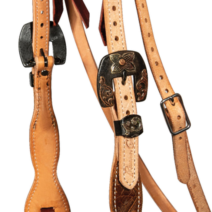 Professionals Choice Roughout Diamond Quick Change Browband Headstall