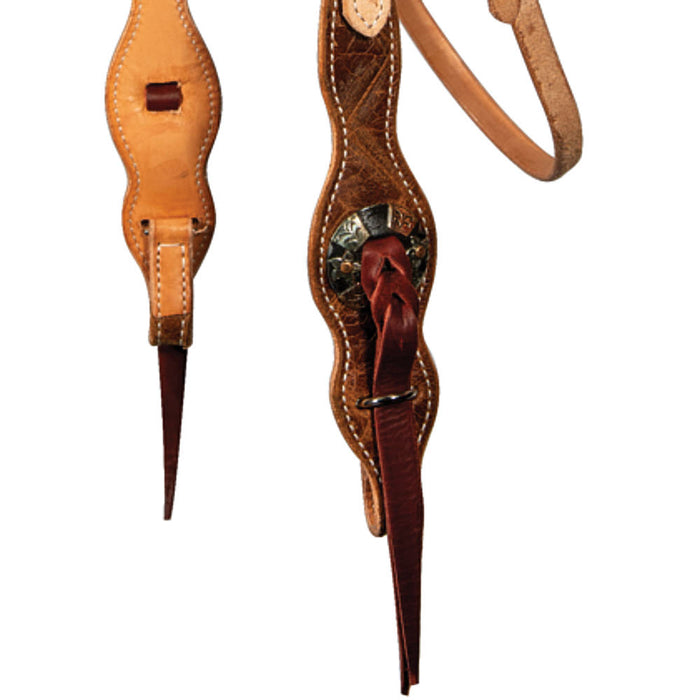 Professionals Choice Roughout Diamond Quick Change Browband Headstall