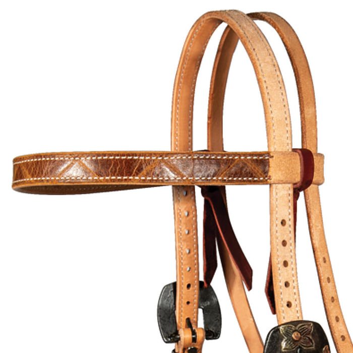 Professionals Choice Roughout Diamond Quick Change Browband Headstall
