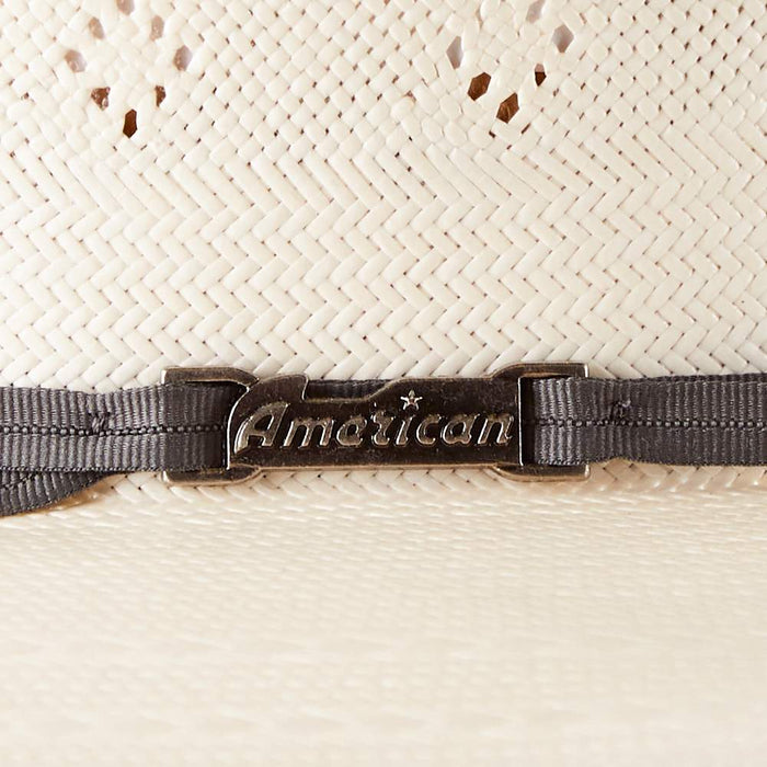 American Hats AHC 5200 2 Cord Steel 4 1/4in. Brim Open Crown Straw Cowboy Hat