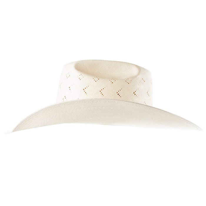 American Hats AHC 5200 2 Cord Steel 4 1/4in. Brim Open Crown Straw Cowboy Hat