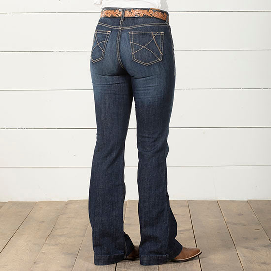 Ariat Women's Slim Fit Ella Wide Leg Trouser Jean