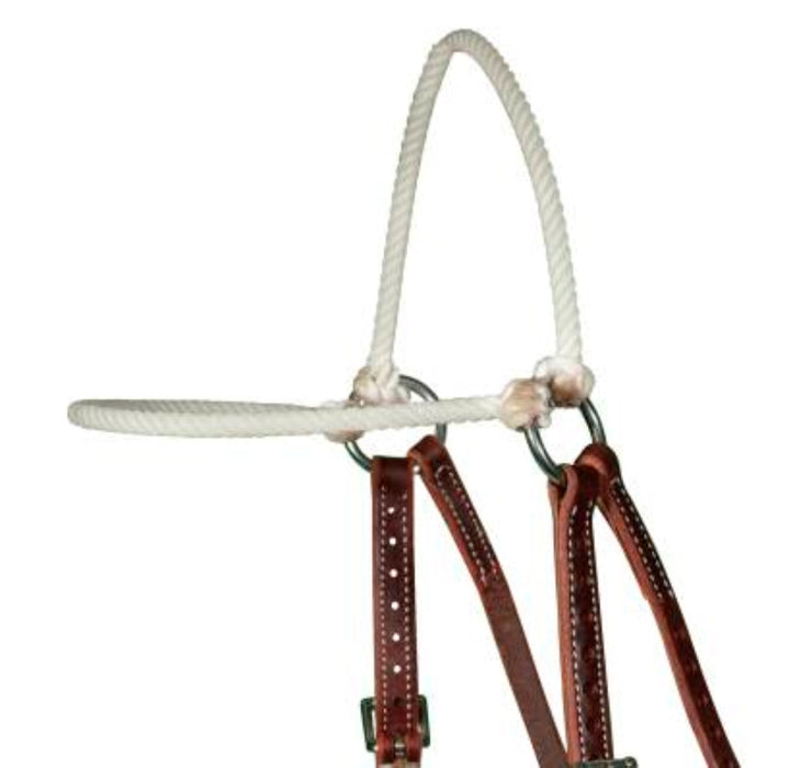 Professionals Choice Lariat Rope Burgundy Training Headseatter Headstall