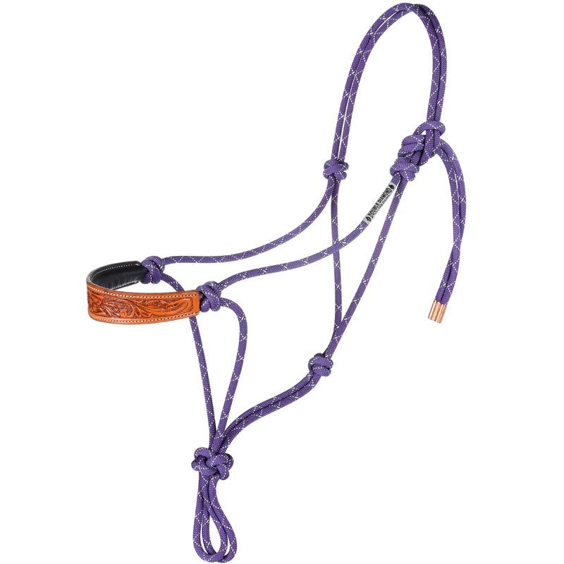 Nylon Rope Halter with Floral Noseband
