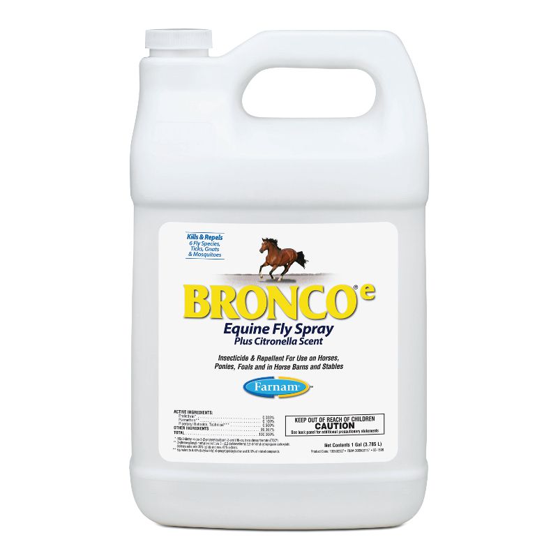 Bronco Equine Fly Spray Plus Citronella Scent Gallon Refill