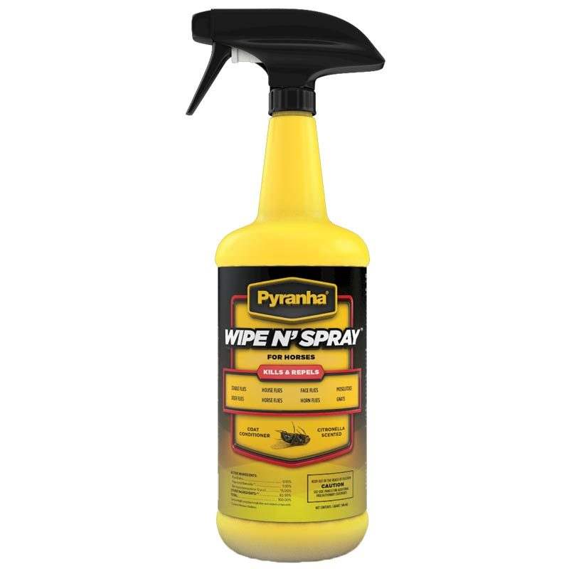 Pyranha Wipe N' Spray Fly Spray 32oz