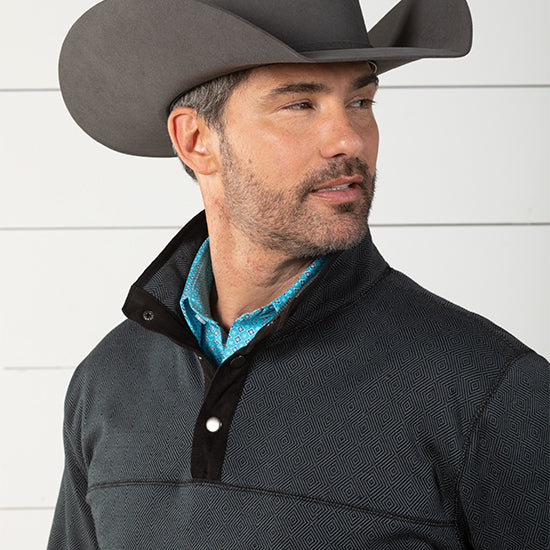 Panhandle Powder River Diamond Fleece Pullover