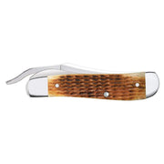 Case XX RussLock Rogers Corn Cob Jig Antique Bone Pocket Knife CA52850