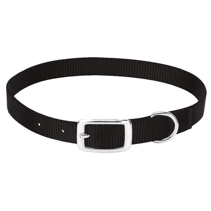 Leather Goat Collar 5/8in x 14-16in Small Black