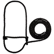 Leather Poly Rope Halter Cow