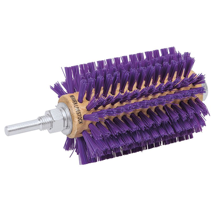 Leather Mini Roto Brush Purple