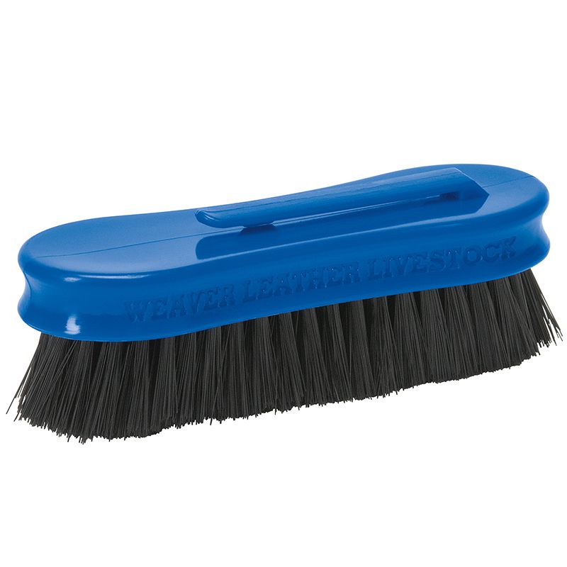 Weaver Leather Leather Pig Face Brush Blue — NRS