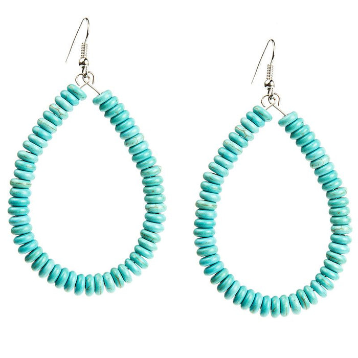 Women's J Turquoise Teardrop Earring