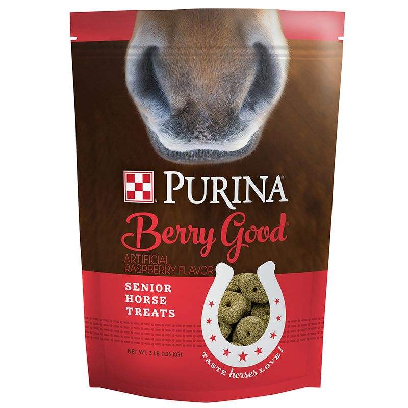 Purina Animal Nutrition Berry Good Senior Horse Treats 3lbs