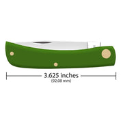 Case Green Synthetic Smooth Sod Buster Jr (4137 SS)