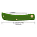 Case Green Synthetic Smooth Sod Buster Jr (4137 SS)
