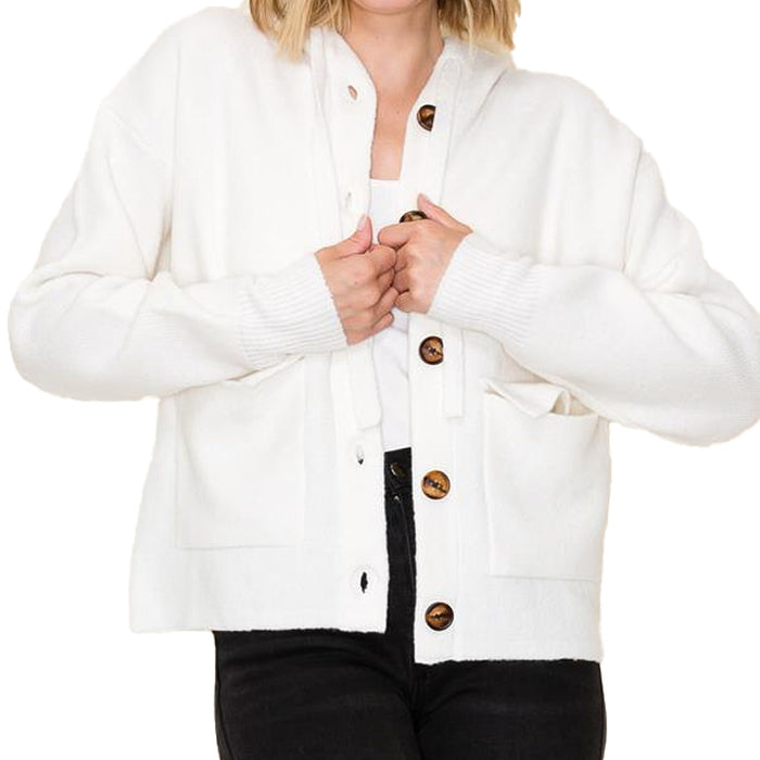 Staccato Women's Ivory Drawstring Sweater